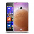 Дизайнерский пластиковый чехол для Microsoft Lumia 540 Планеты