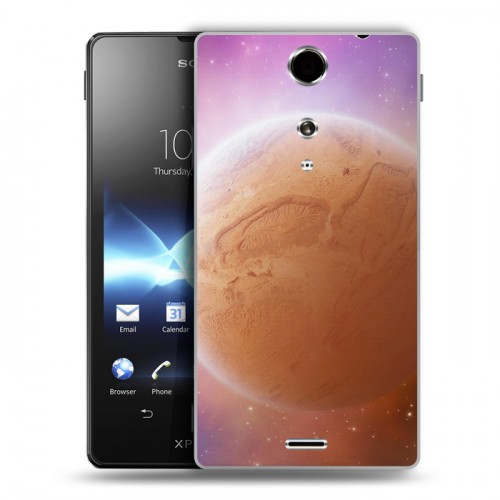 Дизайнерский пластиковый чехол для Sony Xperia TX Планеты