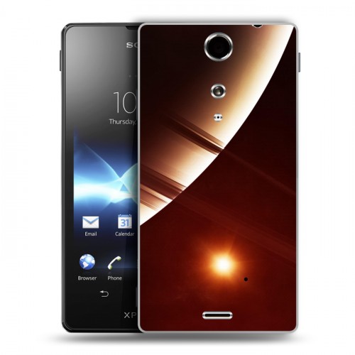 Дизайнерский пластиковый чехол для Sony Xperia TX Планеты