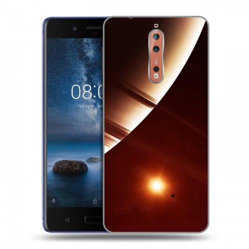 Дизайнерский пластиковый чехол для Nokia 8 Планеты