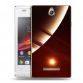 Дизайнерский пластиковый чехол для Sony Xperia E Планеты