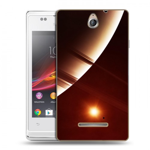 Дизайнерский пластиковый чехол для Sony Xperia E Планеты