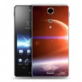 Дизайнерский пластиковый чехол для Sony Xperia TX Планеты