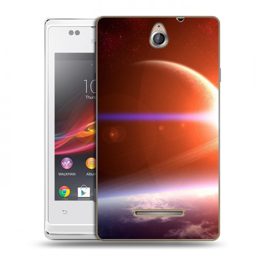 Дизайнерский пластиковый чехол для Sony Xperia E Планеты