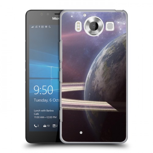Дизайнерский пластиковый чехол для Microsoft Lumia 950 Планеты