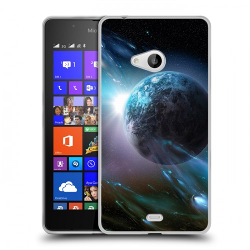 Дизайнерский пластиковый чехол для Microsoft Lumia 540 Планеты