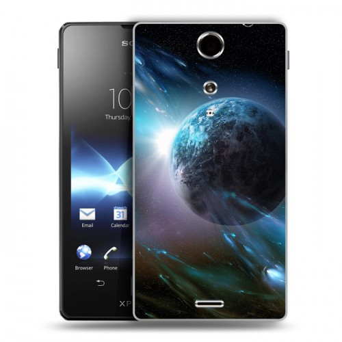 Дизайнерский пластиковый чехол для Sony Xperia TX Планеты