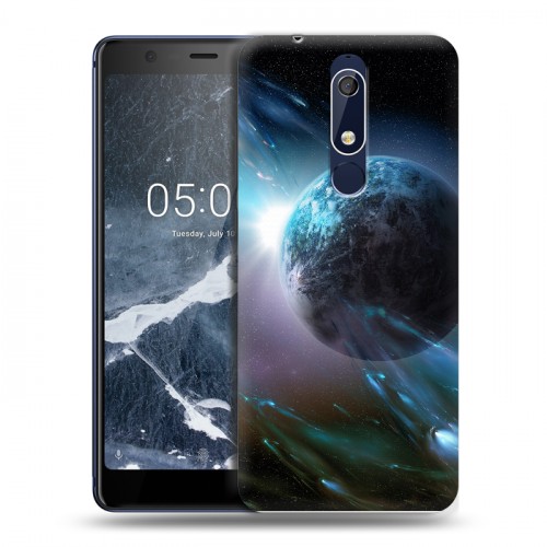 Дизайнерский пластиковый чехол для Nokia 5.1 Планеты