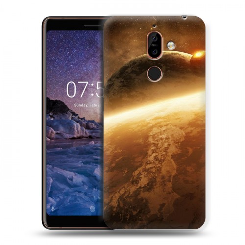 Дизайнерский пластиковый чехол для Nokia 7 Plus Планеты