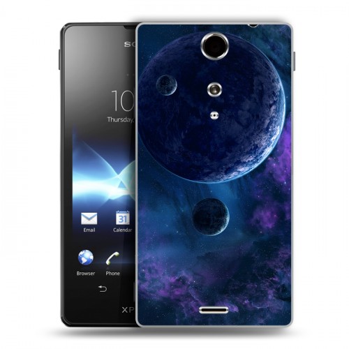 Дизайнерский пластиковый чехол для Sony Xperia TX Планеты