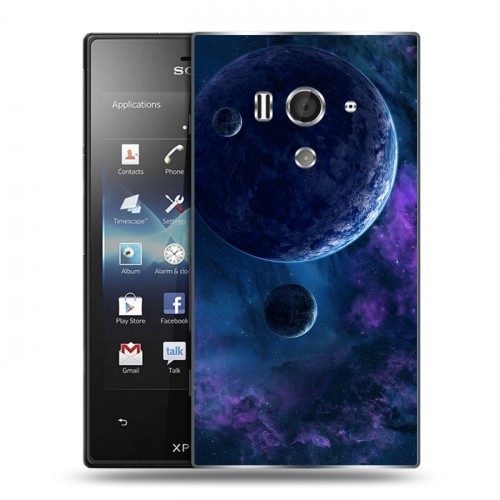 Дизайнерский пластиковый чехол для Sony Xperia acro S Планеты