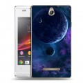 Дизайнерский пластиковый чехол для Sony Xperia E Планеты