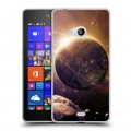 Дизайнерский пластиковый чехол для Microsoft Lumia 540 Планеты