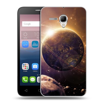 Дизайнерский силиконовый чехол для Alcatel One Touch POP 3 5.5 Планеты (на заказ)