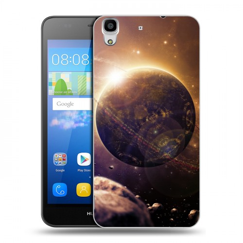 Дизайнерский пластиковый чехол для Huawei Y6 Планеты