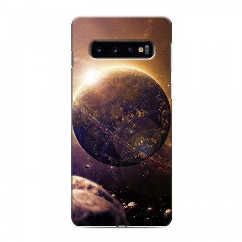 Дизайнерский силиконовый чехол для Samsung Galaxy S10 Планеты