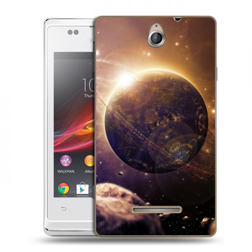 Дизайнерский пластиковый чехол для Sony Xperia E Планеты