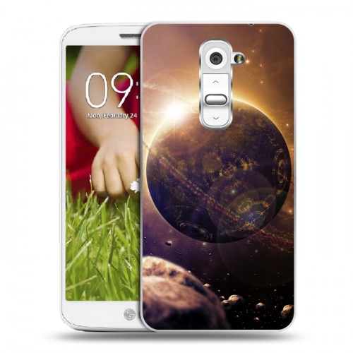 Дизайнерский пластиковый чехол для LG Optimus G2 mini Планеты