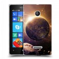 Дизайнерский пластиковый чехол для Microsoft Lumia 435 Планеты