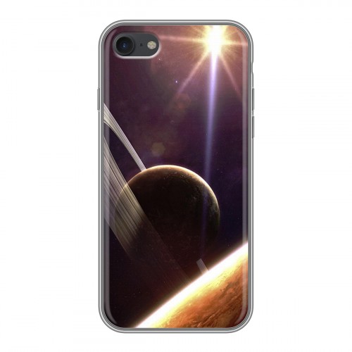 Дизайнерский силиконовый с усиленными углами чехол для Iphone 7 Планеты