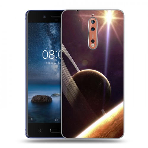 Дизайнерский пластиковый чехол для Nokia 8 Планеты