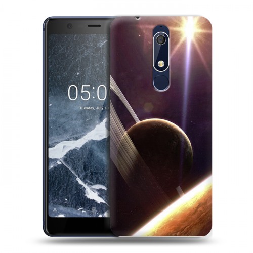 Дизайнерский пластиковый чехол для Nokia 5.1 Планеты