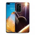 Дизайнерский силиконовый с усиленными углами чехол для Huawei P40 Планеты