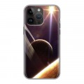 Дизайнерский силиконовый с усиленными углами чехол для Iphone 14 Pro Max Планеты