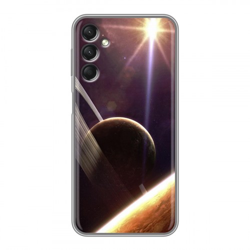 Дизайнерский силиконовый с усиленными углами чехол для Samsung Galaxy A24 4G Планеты