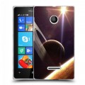 Дизайнерский пластиковый чехол для Microsoft Lumia 435 Планеты