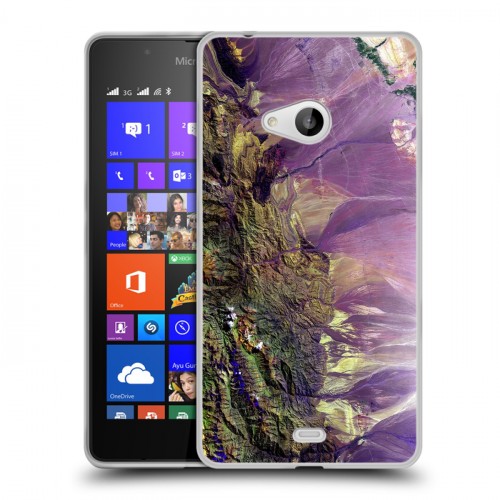 Дизайнерский пластиковый чехол для Microsoft Lumia 540 Орбита