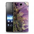 Дизайнерский пластиковый чехол для Sony Xperia TX Орбита