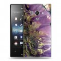 Дизайнерский пластиковый чехол для Sony Xperia acro S Орбита