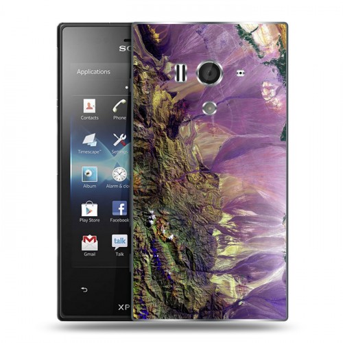 Дизайнерский пластиковый чехол для Sony Xperia acro S Орбита