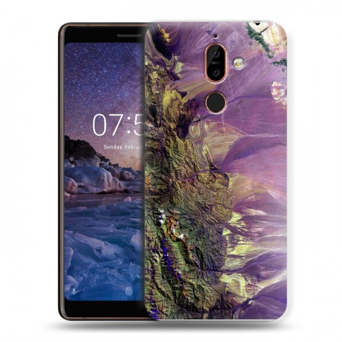 Дизайнерский пластиковый чехол для Nokia 7 Plus Орбита