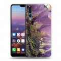 Дизайнерский силиконовый с усиленными углами чехол для Huawei P20 Pro Орбита