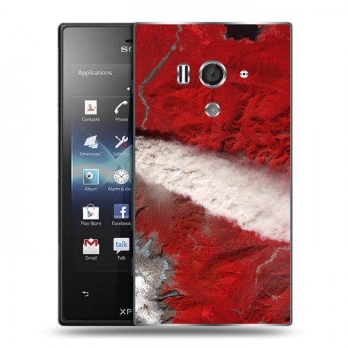 Дизайнерский пластиковый чехол для Sony Xperia acro S Орбита