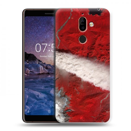 Дизайнерский пластиковый чехол для Nokia 7 Plus Орбита