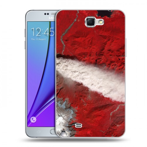 Дизайнерский пластиковый чехол для Samsung Galaxy Note 2 Орбита