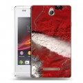 Дизайнерский пластиковый чехол для Sony Xperia E Орбита