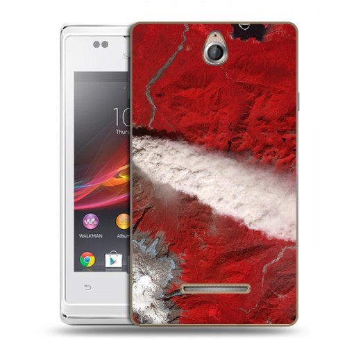 Дизайнерский пластиковый чехол для Sony Xperia E Орбита