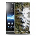 Дизайнерский пластиковый чехол для Sony Xperia S Орбита