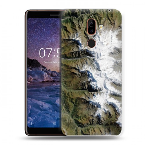 Дизайнерский пластиковый чехол для Nokia 7 Plus Орбита