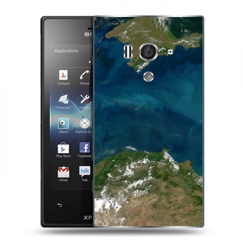 Дизайнерский пластиковый чехол для Sony Xperia acro S Орбита