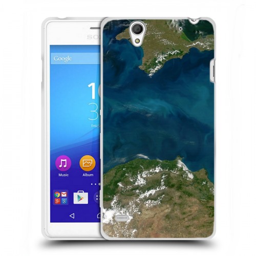 Дизайнерский пластиковый чехол для Sony Xperia C4 Орбита