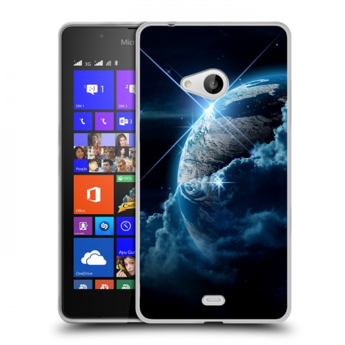 Дизайнерский пластиковый чехол для Microsoft Lumia 540 Планеты