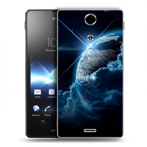 Дизайнерский пластиковый чехол для Sony Xperia TX Планеты