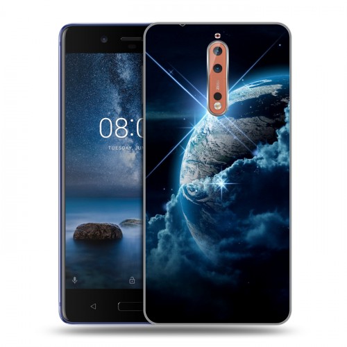 Дизайнерский пластиковый чехол для Nokia 8 Планеты