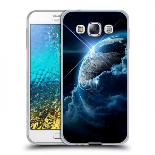 Дизайнерский пластиковый чехол для Samsung Galaxy E5 Планеты