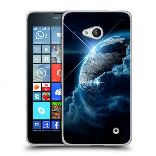 Дизайнерский пластиковый чехол для Microsoft Lumia 640 Планеты